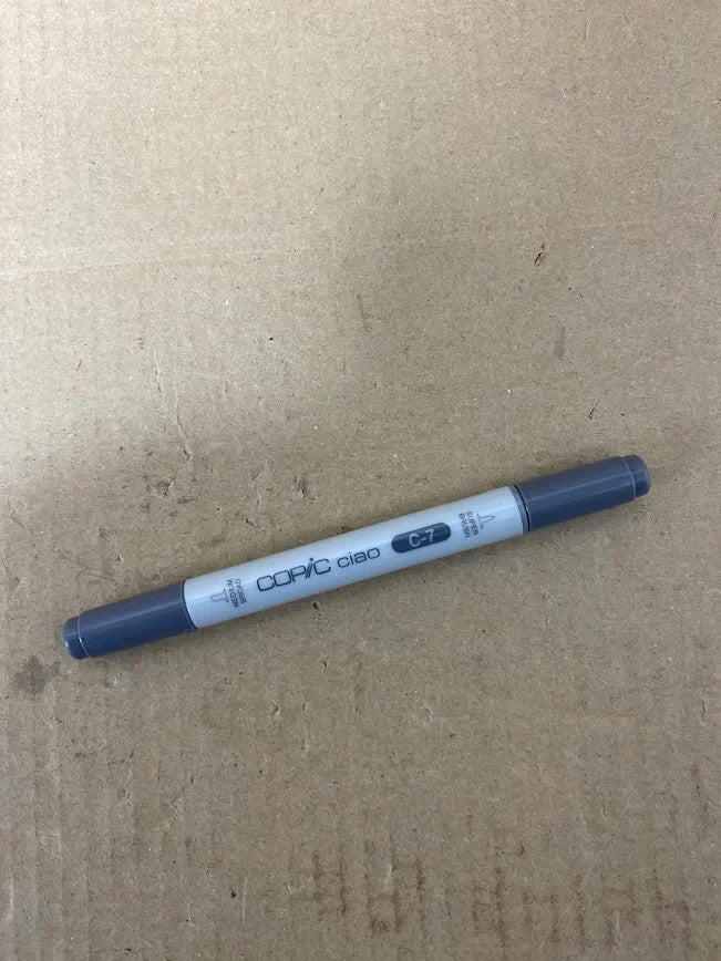 Copic Ciao Coloured Marker Pen C-7 Cool Gray No.7 Art Crafts Colouring New
