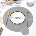 Yunjuer Round Silicone Placemats Coasters Set HeatbResistant 450 °F Non Slip