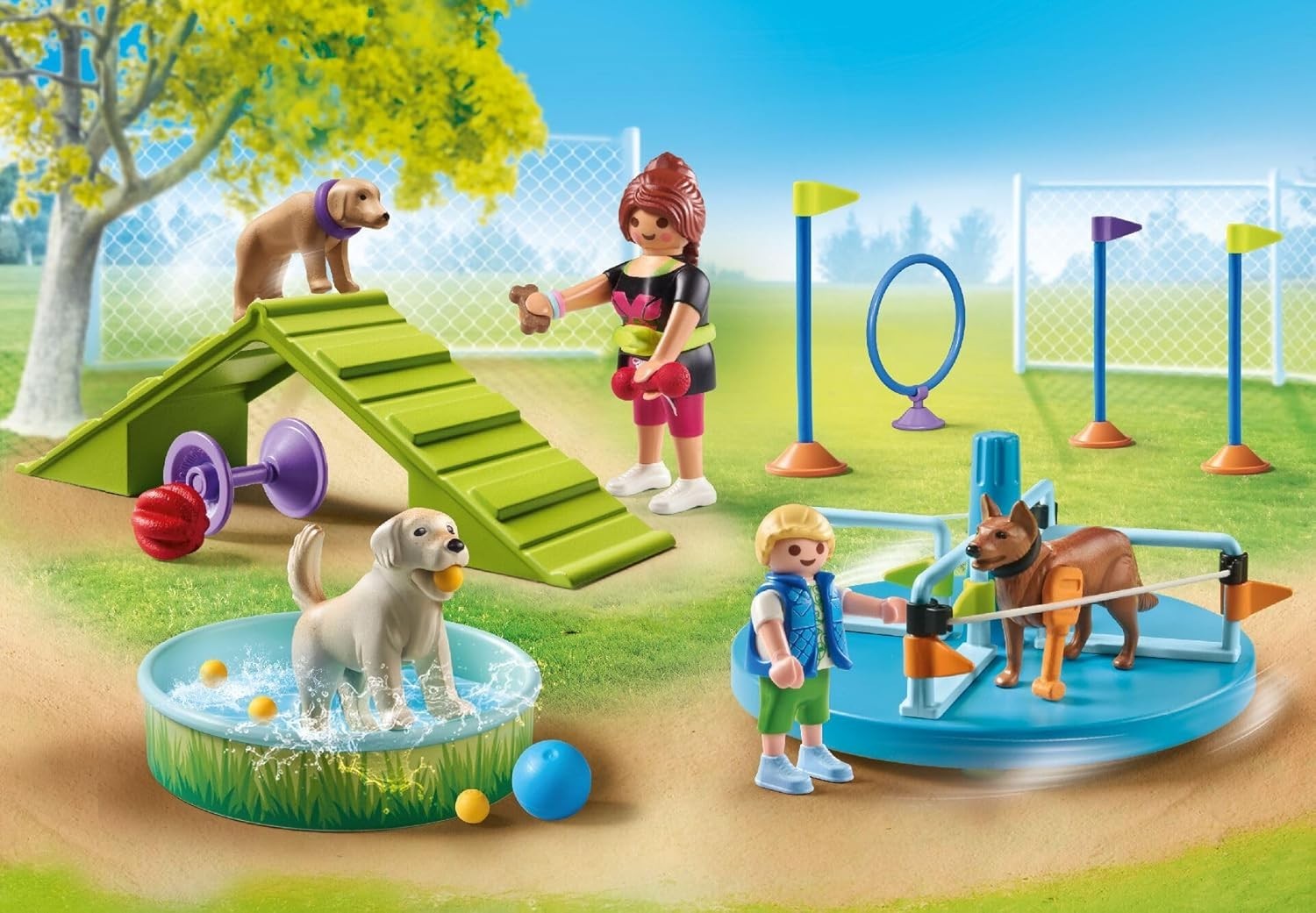 Playmobil My Life Dog Playground For Kids Figures Set Toy Realistic 4+ New