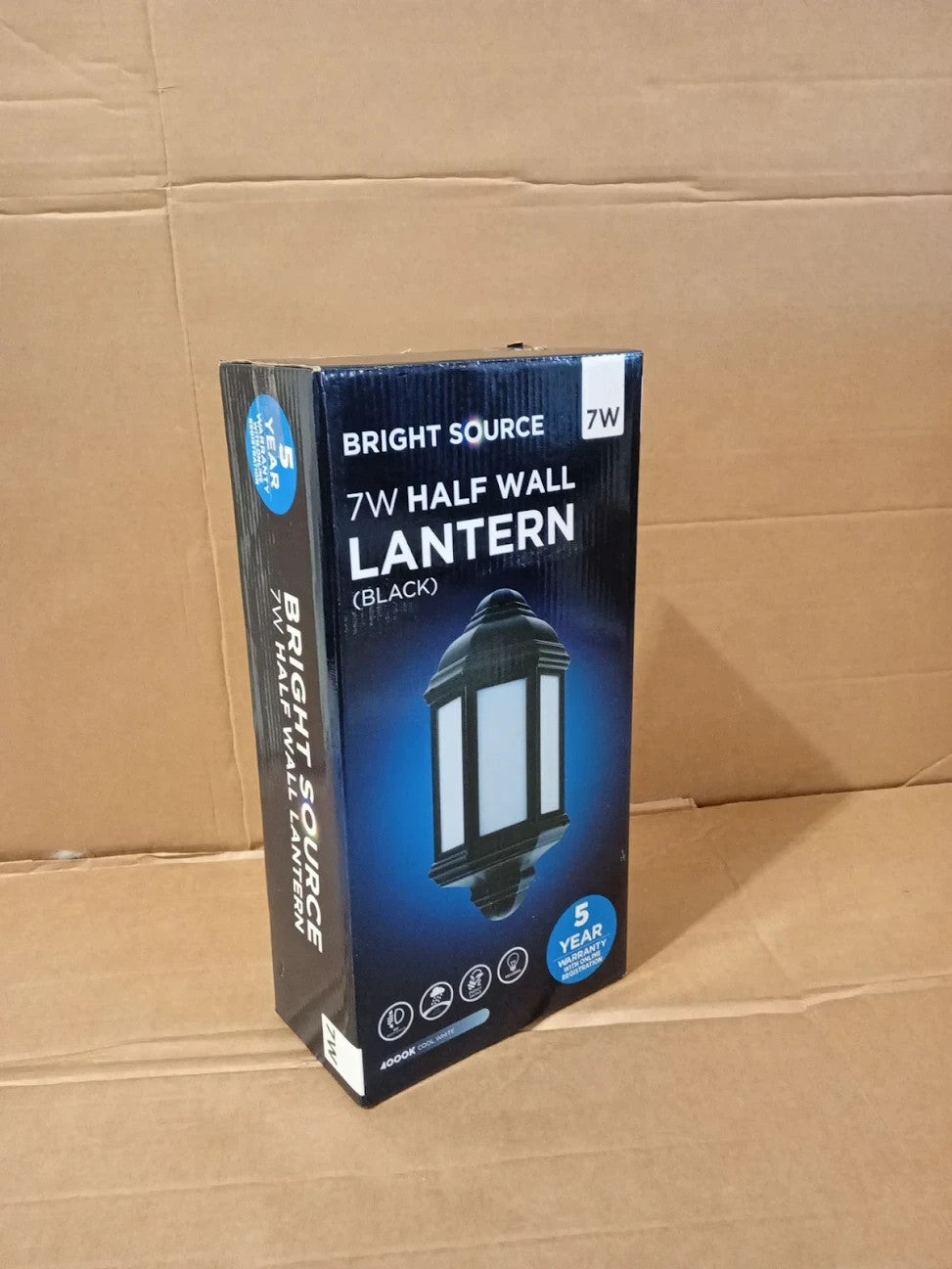 Bright Source Outdoor 7W Integrated LED 3 Sided Wall Lantern Traditional New