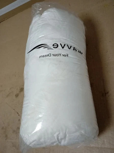 Wavve Fleece Blanket Sofa Throw White Cream 5x6.5ft Fluffy Soft Warm New