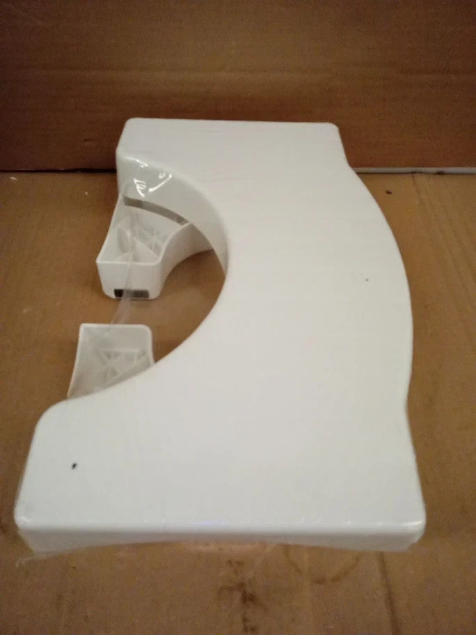 Folding Squatting Toilet Stool 7in Non Slip Bathroom Step 41x25x17.5cm White New