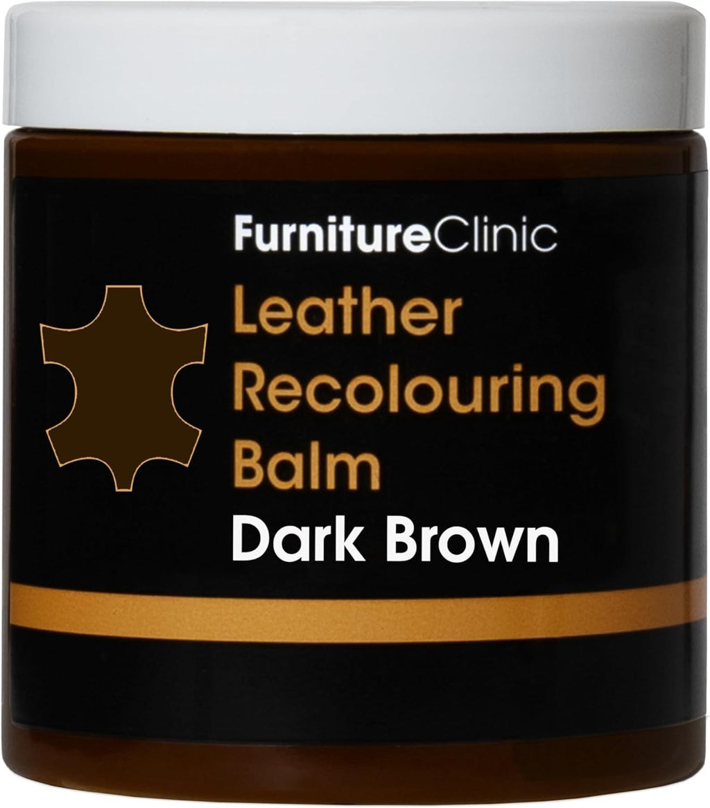 Furniture Clinic Leather Recolouring Balm Colour Restorer Leather Dark Brown New