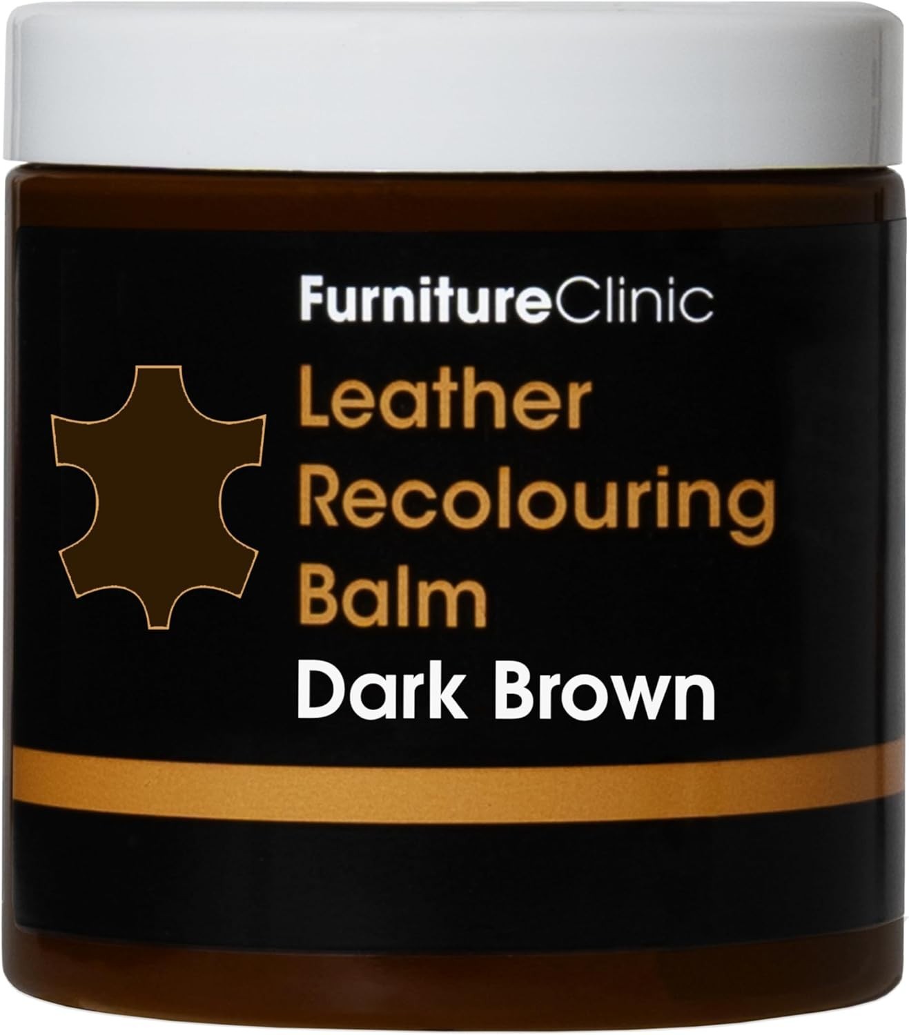 Furniture Clinic Leather Recolouring Balm Colour Restorer Leather Dark Brown New