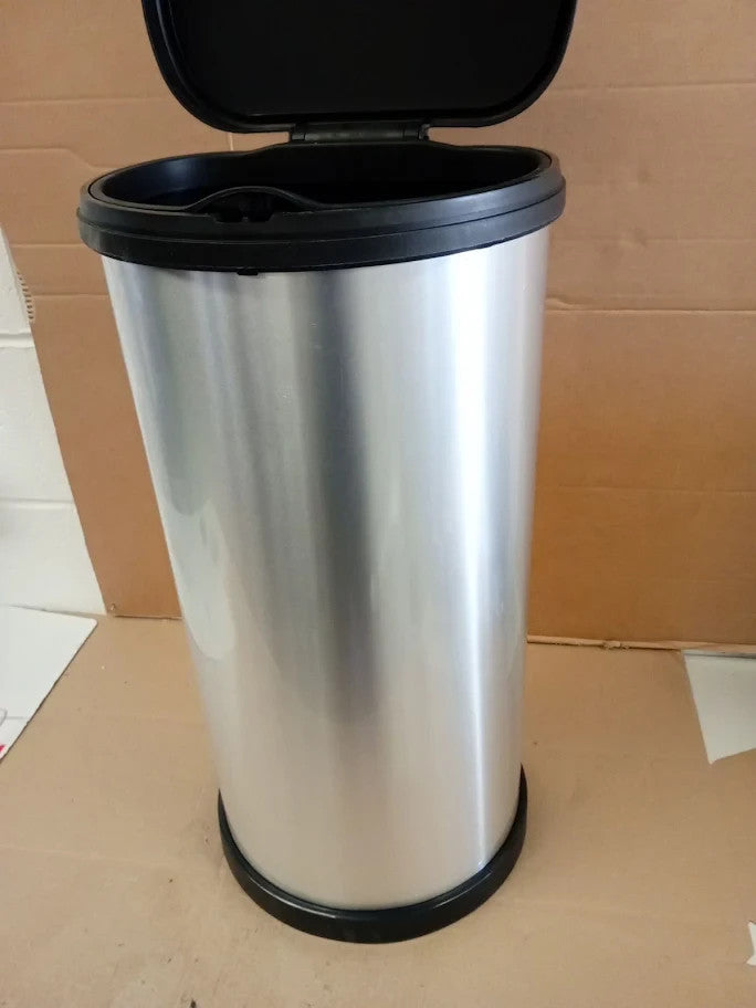 Habitat 50 Litre Brushed Stainless Steel Sensor 62.9x43.2x27.9cm Bin