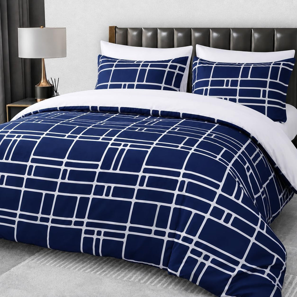 Pamposh Super King Duvet Set Premium Brushed Microfiber Reversible 3 Pieces