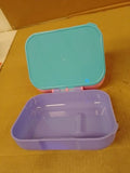 Zoku Neat Bento Jr Kids Bento Box Two Compartment Leak Proof Pink 7.4x2.8x7.4in