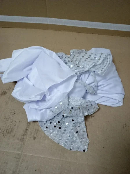Smiffys Womens 70s Disco Lady Costume White Top Trousers Belt New