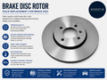 Brake Disc Rotor Solid Replacement Car Brake Disc Single Wheel Disc