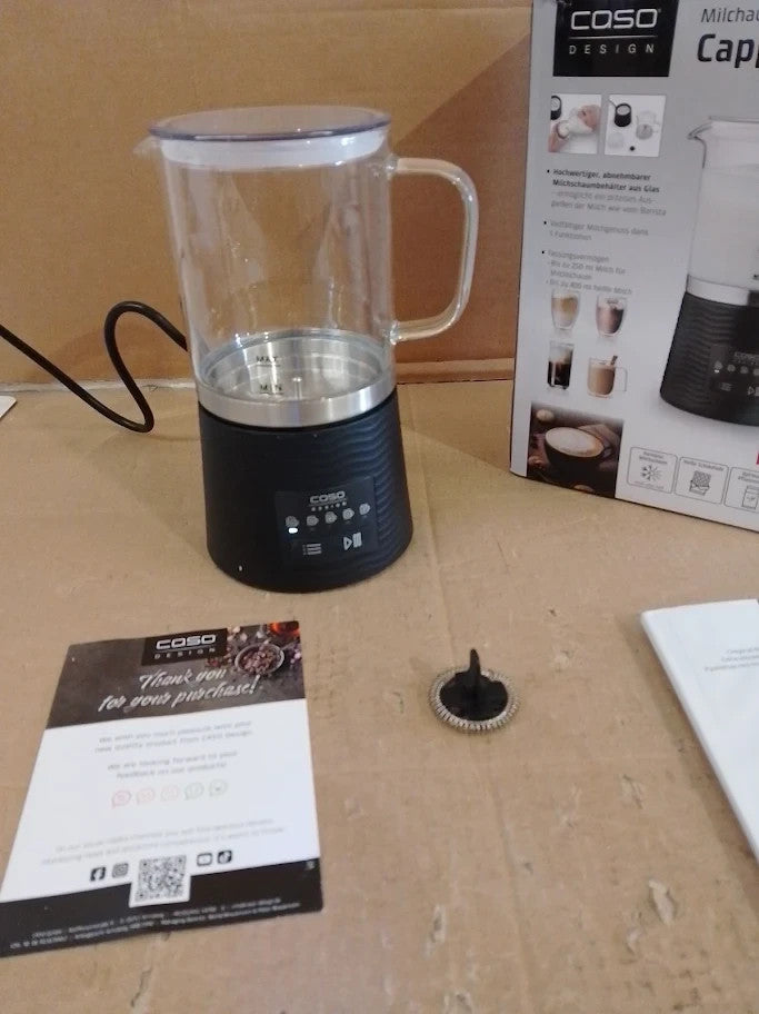 Caso Design CappuLatte Electric Milk Frother 5 Functions Hot Chocolate Maker New