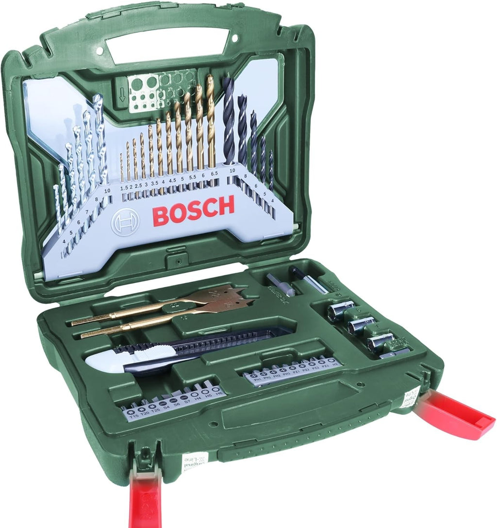 Bosch X Line Titanium Screwdriver Bit Set Wood Masonry Metal Accs Drill New