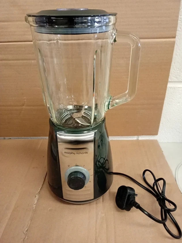 Morphy Richards Total Control Glass Jug Blender Crusher Blades 5 Speed 1.5L 600w