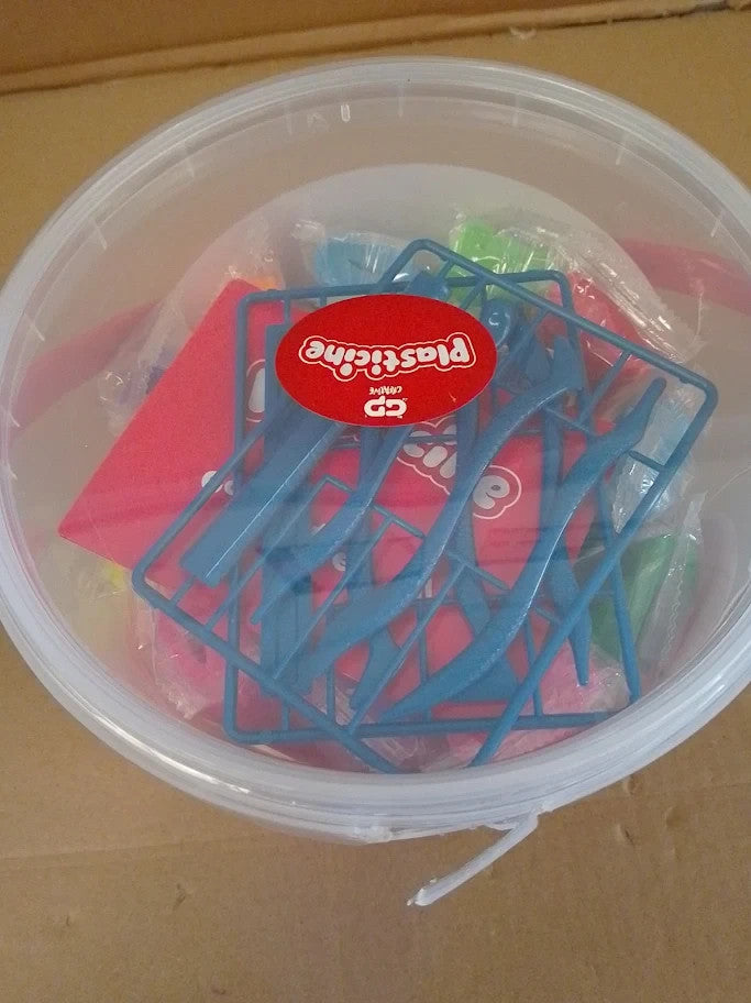 Plasticine The Original Big Bucket Set Original Modelling Clay Sticks 5+ New