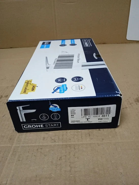 Grohe Quickfix Start Wash Basin Mixer Tap Click Clack Push Waste Set New
