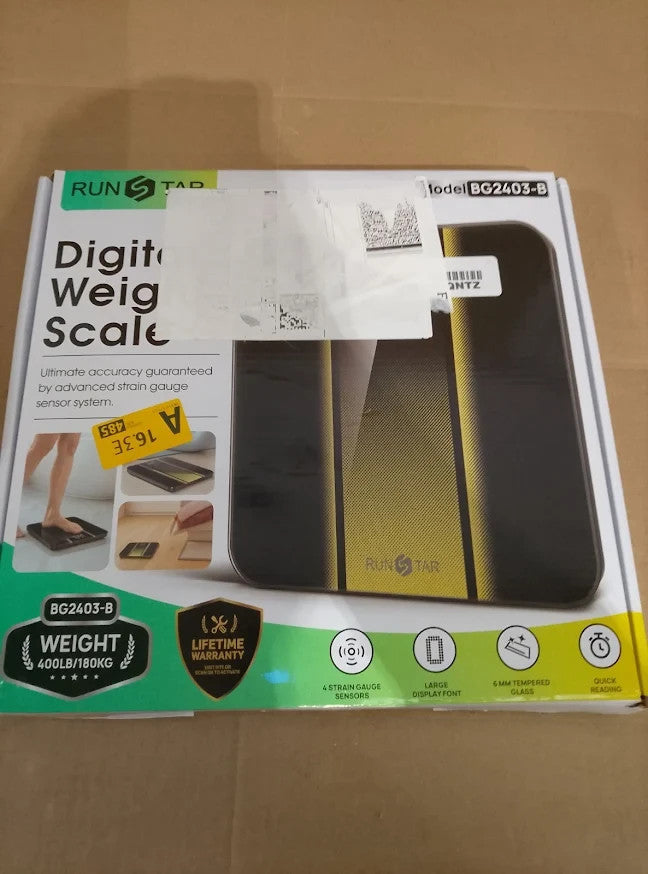 RunStar Digital Bathroom Scale Body Weight 400lb High Precision LED Display New
