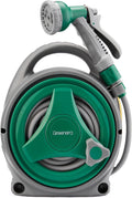 14M Garden Hose Reel Set Portable Retractable Hose 8 Spray Modes Durable New