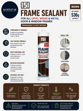 151 Frame Sealant All UPVC Wood Metal Door Window Permanent Fast Drying Brown