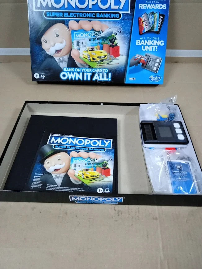 Monopoly Ultimate Rewards Family Board Game Cashless Electronic Banking 8+ New