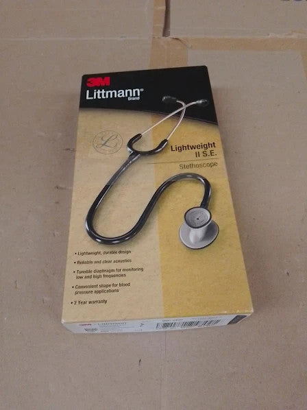3M Littmann Lightweight II SE Stethoscopes Nurses Black Tube 28in 2450 New
