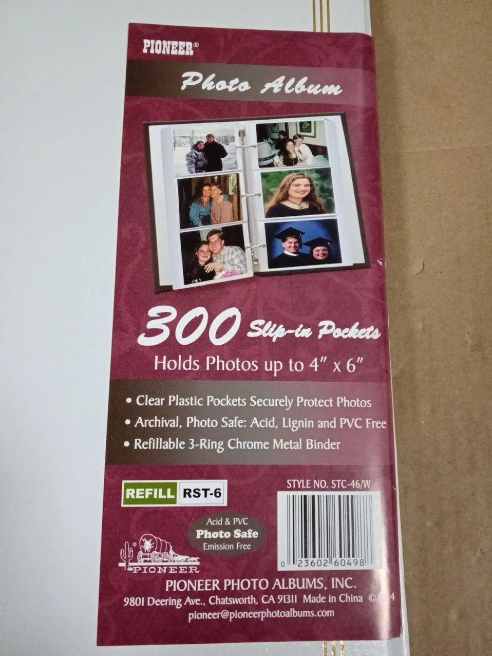 3 Ring Photo Album 300 Pockets Hold 4x6 Photos White Life Events & Memories