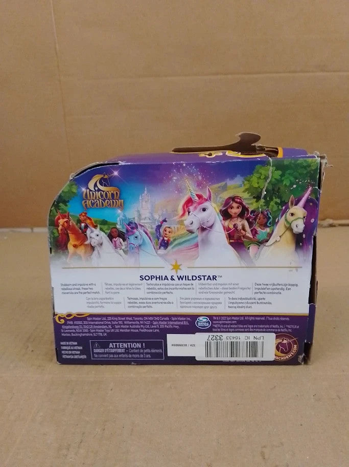Unicorn Academy Sophia Wildstar Set 2 Riding Accessories Hair Styling 4+ New