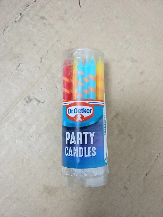 Dr. Oetker Party Candles Color Packaging May Vary New