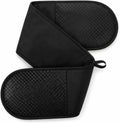 Navani Double Oven Gloves 250°C Heat Resistant BBQ Mittens Non Slip Grip New
