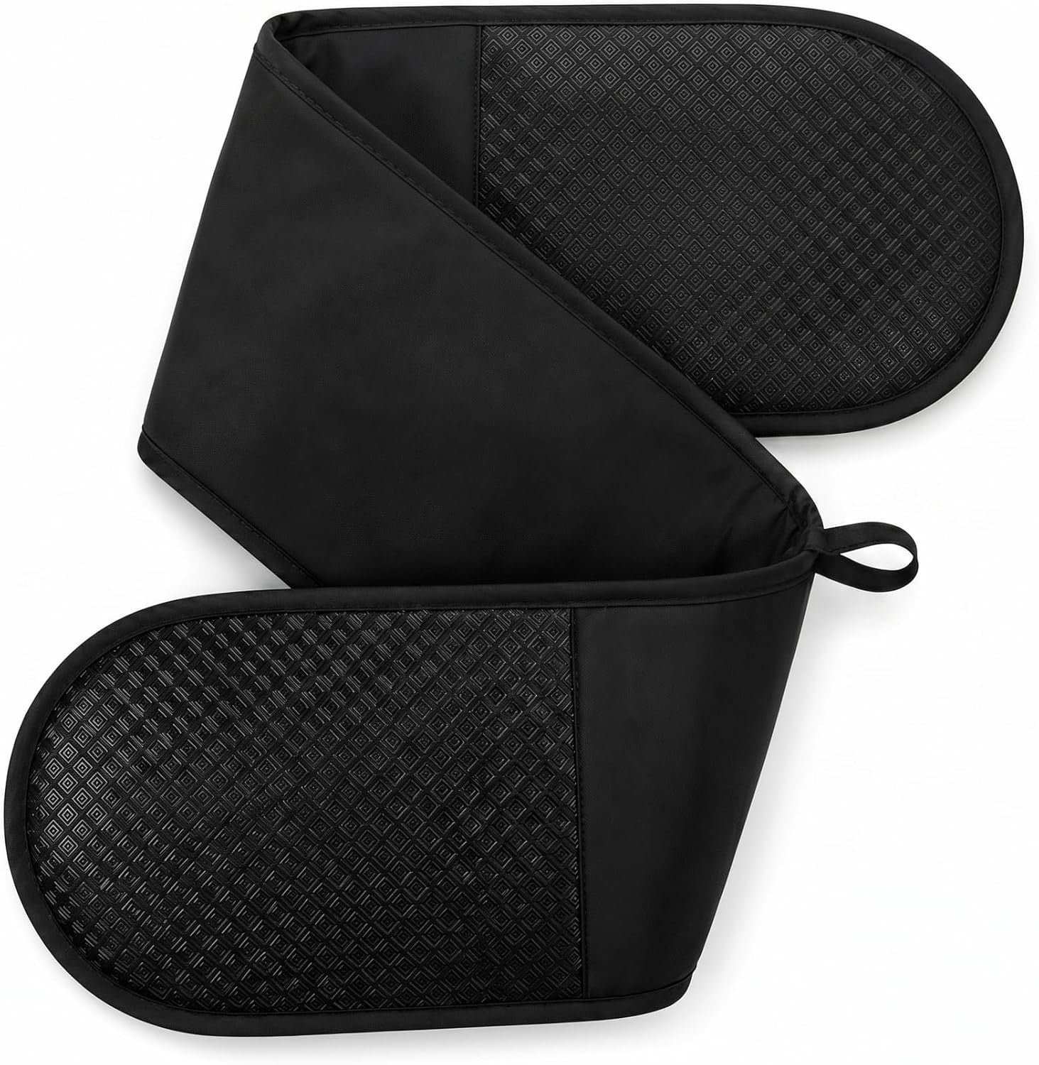 Navani Double Oven Gloves 250°C Heat Resistant BBQ Mittens Non Slip Grip New