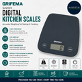 Grifema GA2004 Digital Kitchen Scales Food Weighing LCD Display 5kg Baking