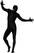Smiffys Black Second Skin Suit Bumbag Fancy Dress Costume Adult Design New