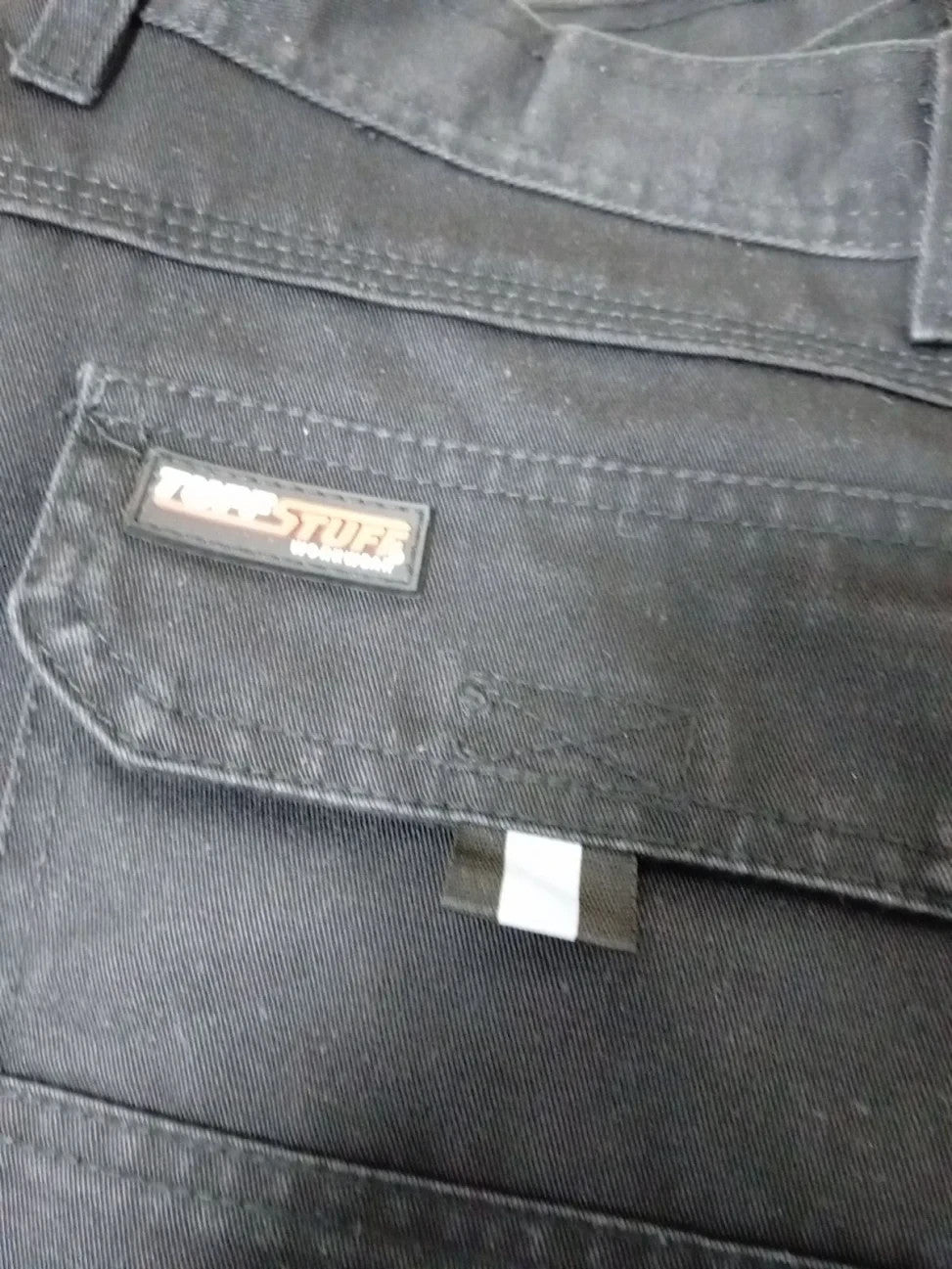 TuffStuff Pro Work Trousers Heavy Duty Tradesman W42in L32.5in Knee Pockets New