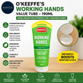 O Keeffes Working Hands Value Tube 190ml Hand Cream Extremely Dry Crack Moisture