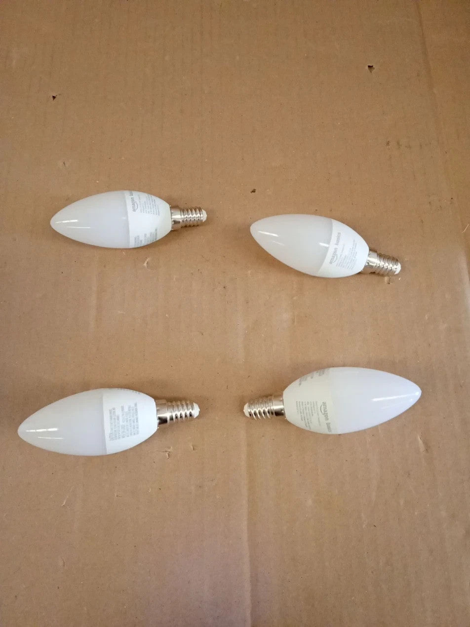 Amazon Basics E14 Smart LED Bulb 4.7W WiFi Light 2.4 GHz Alexa 4 Pack New