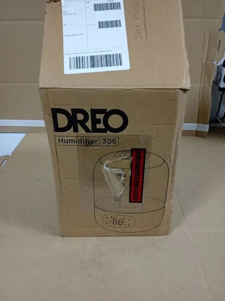 Dreo Humidifier Sensor 26dB Quiet Cool Mist Ultrasonic 7.68x7.68x10.24in New