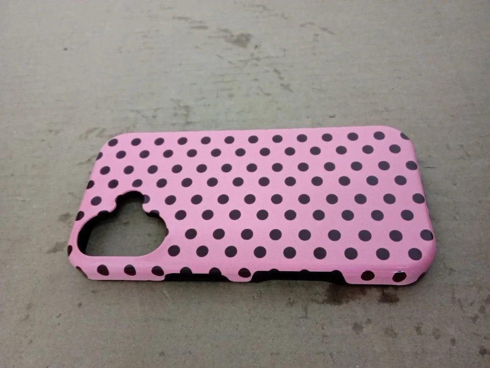 Pink Brown Polka Dot Boho Vintage Aesthetic Girly Dotted Case iPhone 16 New