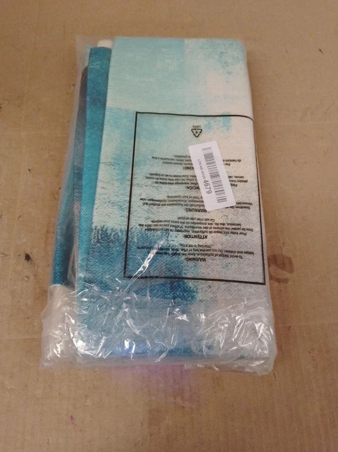 DWDC Cushion Covers 60x60cm Pack 2 Abstract Art Pillow Cover Teal Grey New