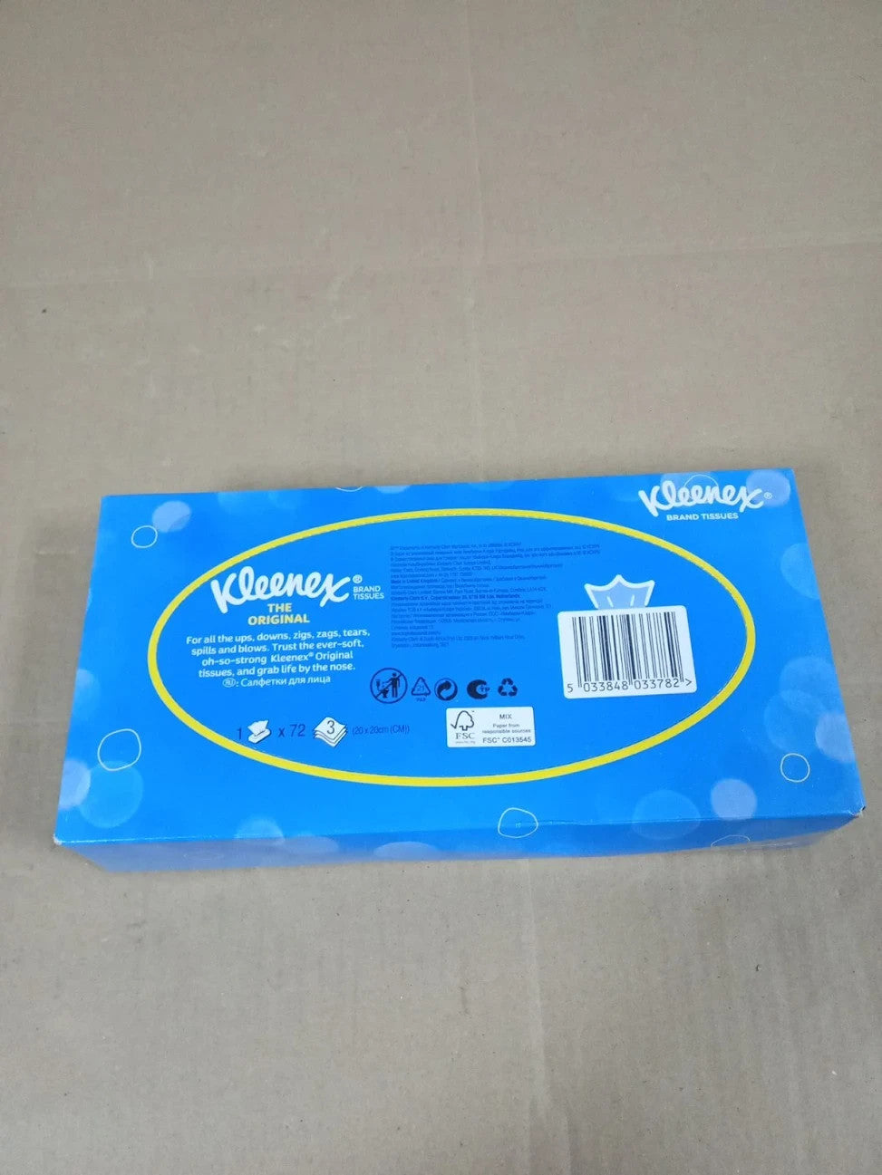 Kleenex Tissues Original Ultra Soft Single Box 72 Sheets 3 Ply New
