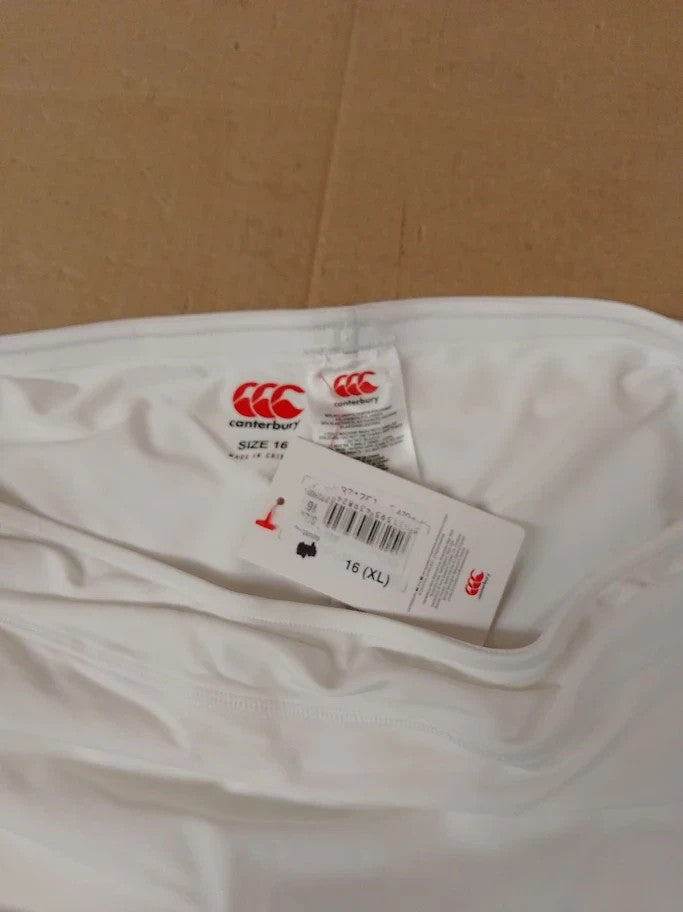 Canterbury Womens Plain Team Skort White Size 16 New