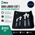 Wera 6004 Joker 4 Set 1 Self Setting Spanner Set Alloy Steel Silver