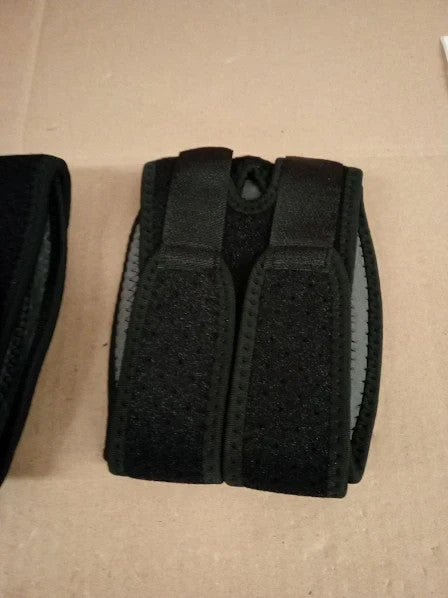 Rucudim Knee Brace 2pcs Adjustable Support Sleeves Men Woman XXS Black New