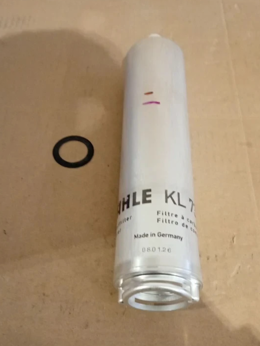 MAHLE KL 736 1D Fuel Filter Engine Replacement Car Part Silver Durable Design