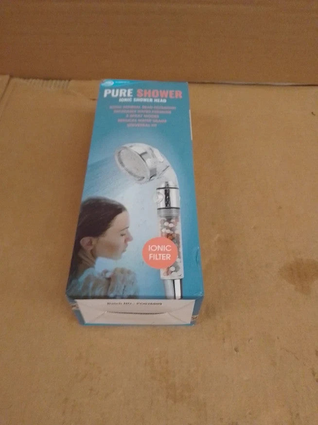 JML 3 Function Pure Shower Head Chrome Bathroom Spray Head Quality Durable New