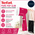 Tefal Pure Pop Slim Handheld Clothes Steamer No Ironing Board Needed DT2023