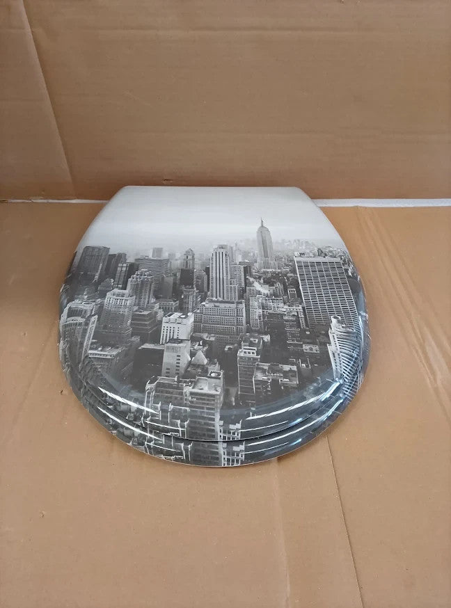 Argos Home New York City Photographic Toilet Seat Bathroom WC Replacement New