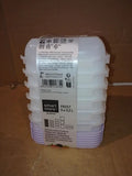Smartstore Small Food Storage Containers 0.3L Set 6 Suitable Fridge 12x12x4.5cm
