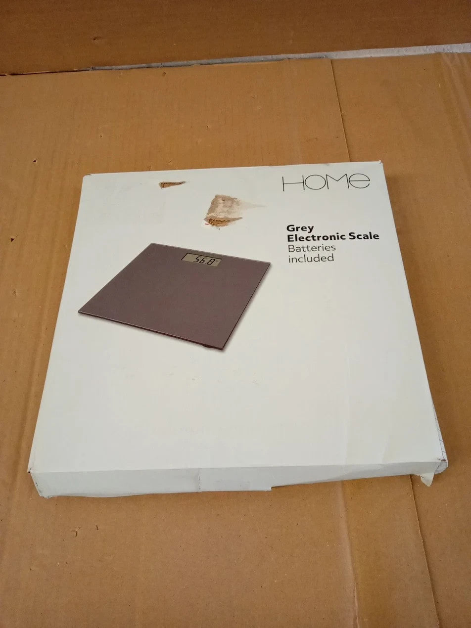 Home Digital Bathroom Scales Grey 2.1x27x27cm 150kg Capacity Track Weight
