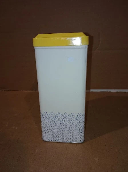 Tala Originals Storage Tin Metal Yellow Cream Nostalgic Design Holds 1L