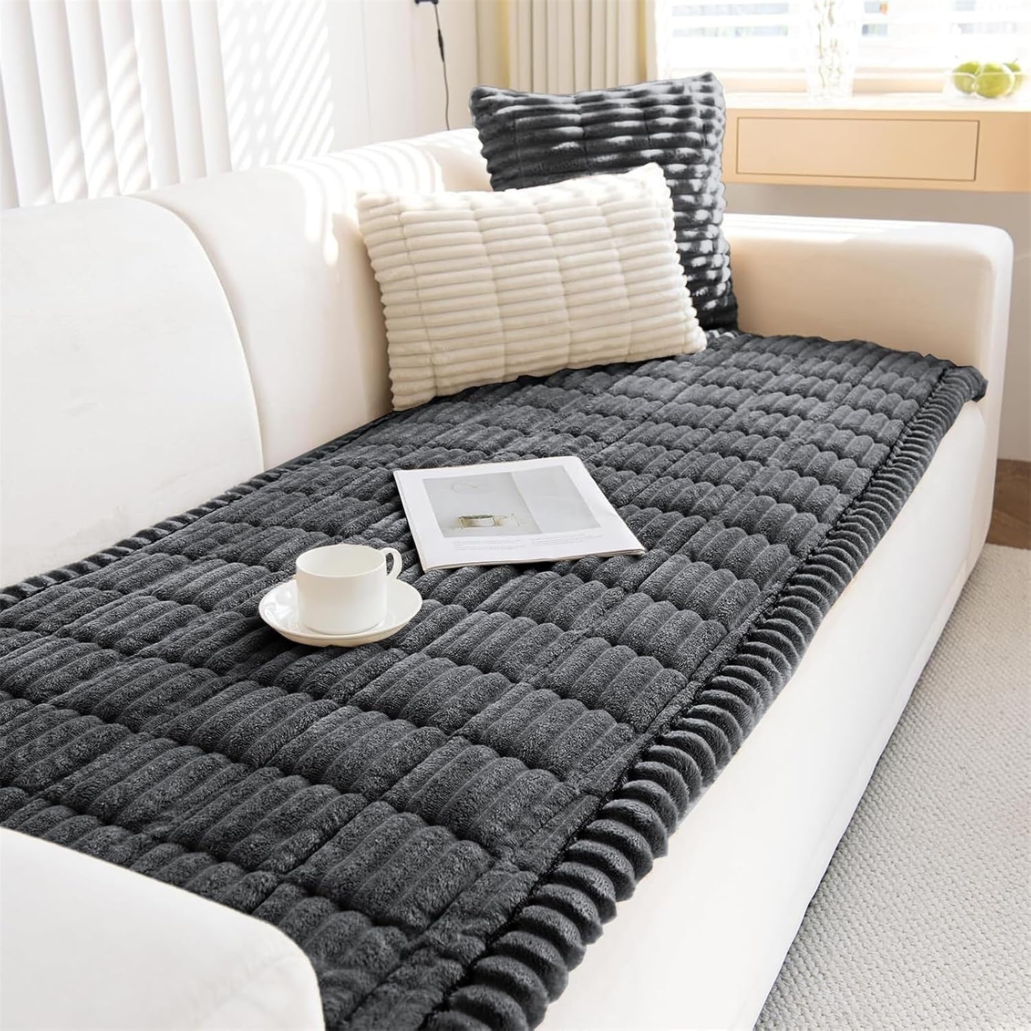 Lingky Thick Sofa Cover Washable Corduroy Universal Sofa Covers 2 3 4 Seater New