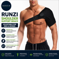 Runzi Shoulder Support Brace Pressure Pad Unisex Adjustable Arm Fits Right Left