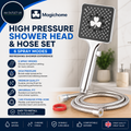 Magichome Shower Head Hose 1.5m High Pressure 6 Spray Modes Universal